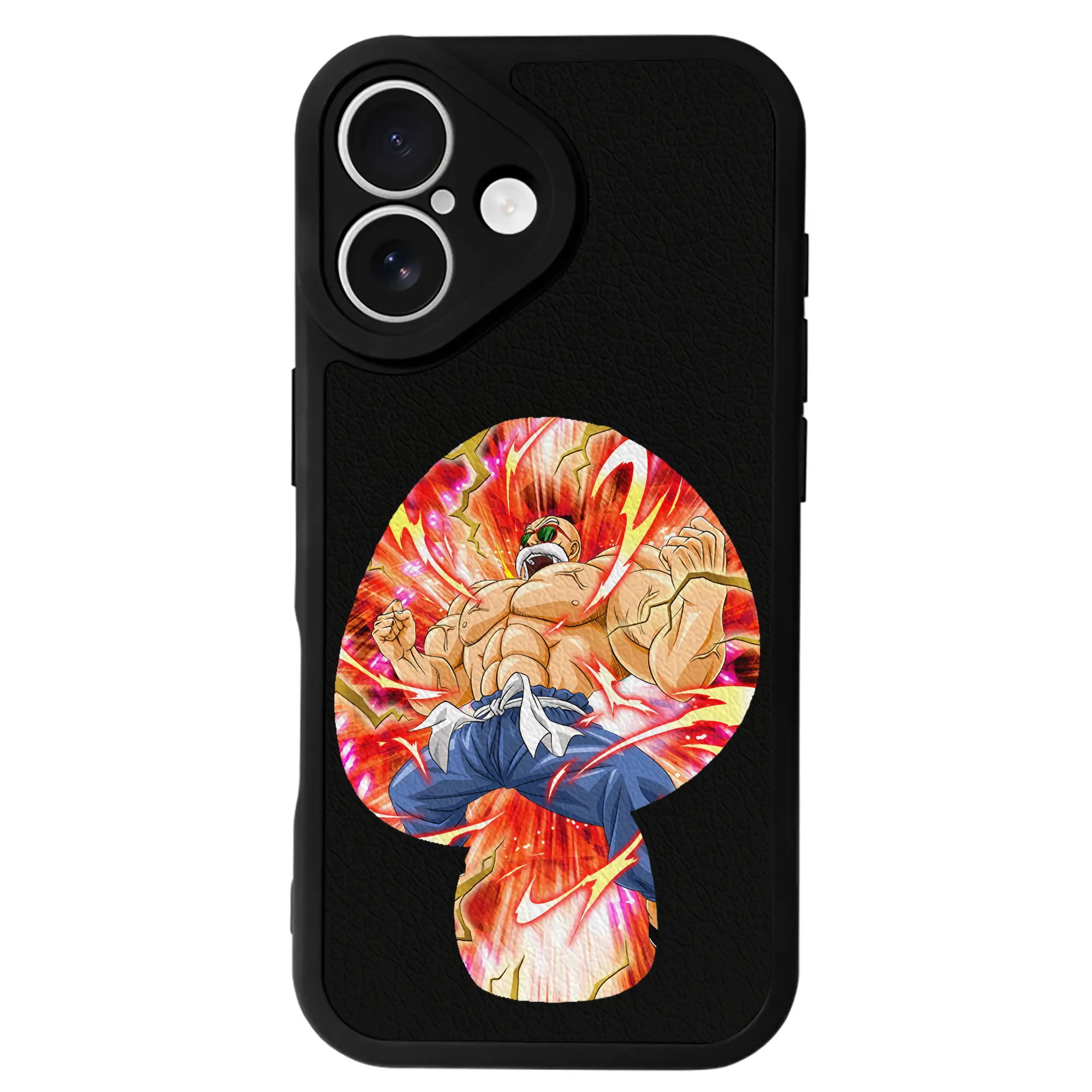 ドラゴンボール グッズ 亀仙人 - IPhone 16シリーズ対応 ・ シリコンスマホケース ・ レザー調 ・ 高精度フィット ・ 耐衝撃 ・ ワイヤレス充電対応 ・ 精密カット